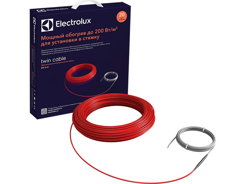 Комплект теплого пола (кабель) Electrolux ETC 2-17-100