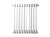 Радиатор трубчатый Zehnder Charleston Retrofit 3057, 14 сек.1/2 бок.подк. RAL9016 (кроншт.в компл)